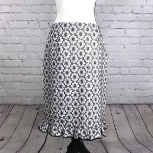 Oscar by Oscar de la Renta | Floral Midi Skirt 4